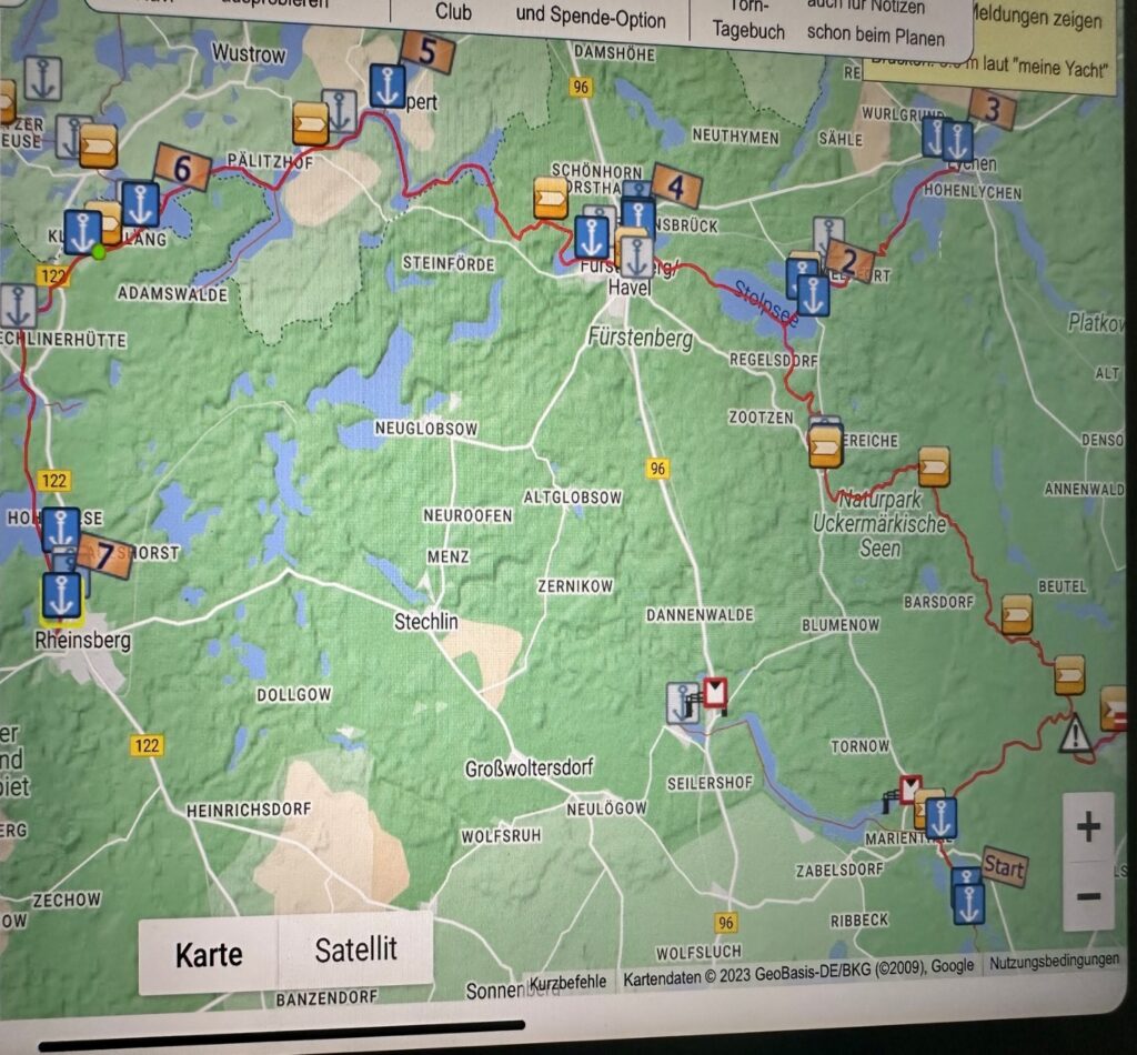 google nach Rheinsberg